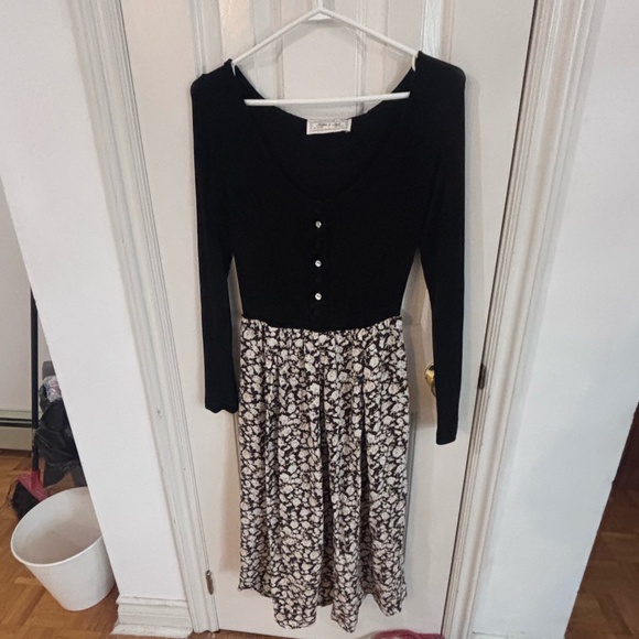 vintage Dresses & Skirts - Vintage early 90s dress , bodysuit and floral * read descriptions